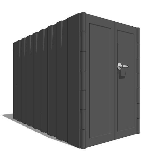 CAD Drawings BIM Models Reliance Foundry Co. Ltd. R-8285 Bike Locker